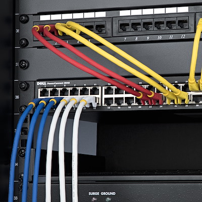 カテゴリー6A LANケーブル／50cm／ブルー／LSZH（低煙ゼロ