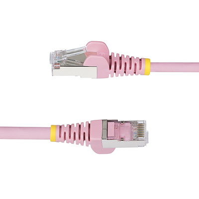 FLANTEC 10GBASE-T Cat.6A LANケーブル 200mピンク 10ft Pink CAT6a Ethernet Cable, Snagless RJ45, 10GbE, 100W
