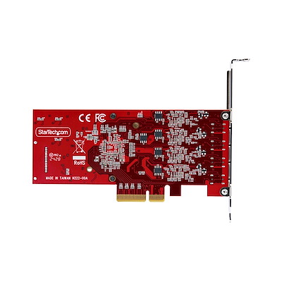 PCI Express拡張カード／PCIe 3.0 x4／4ポート USB Type-C 3.2 Gen 2
