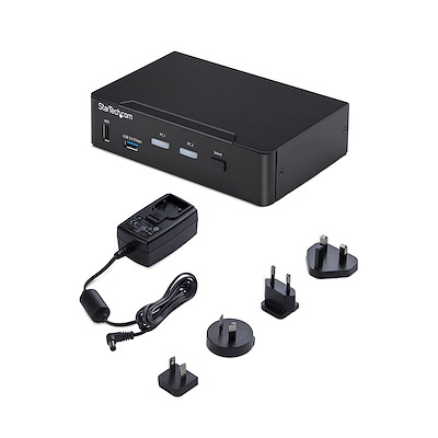 2-Port DisplayPort KVM Switch, 4K 60Hz, DP 1.2, EDID Management, 2