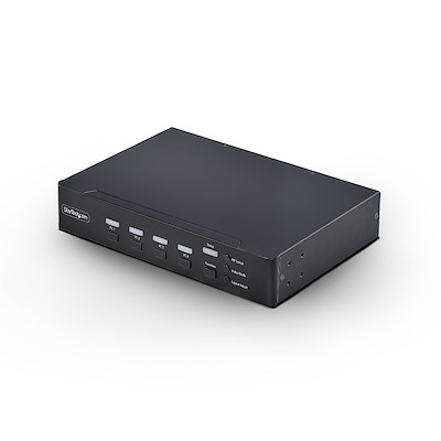 Control up to four DisplayPort computers with mouse roaming, quad