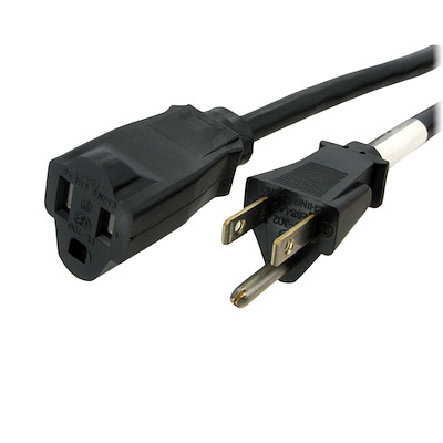 Power Cord  25  FOOT LONG 16  AWG IEC  COMPUTER STYLE POWER SUPPLY CORD 