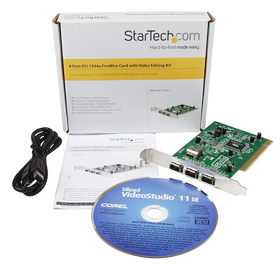 StarTech.com PEX1394A2V2  StarTech.com Carte PCI Express FireWire à 2  ports - Adaptateur PCIe FireWire 139a