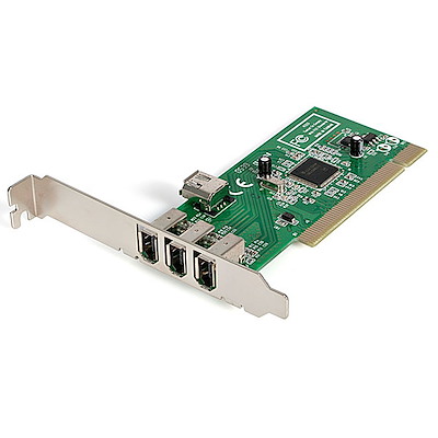 4 Port 1394a FireWire PCI Schnittstellenkarte - 3x extern 1x intern