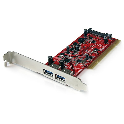 2 Port USB 3.0 SuperSpeed PCI Schnittstellenkarte mit SATA-Stromanschluss