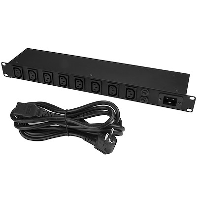 unà di distribuzione dell'alimentazione (pdu) 19 1u 16a 2m 8x prese iec c13 nero c20 unà di distribuzione dell'alimentazione (pdu) 19 1u 16a 2m 8x prese iec c13 nero c20