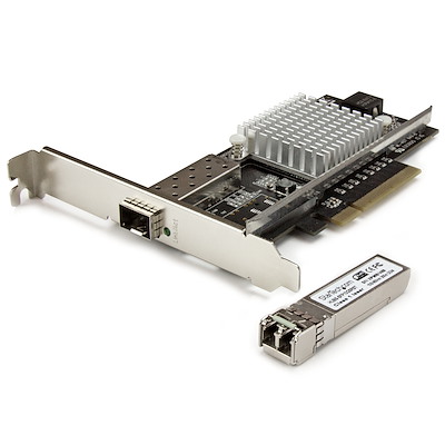 1-Port 10G SFP+ Fiber Optic Network Card - PCIe - Intel Chip - MM
