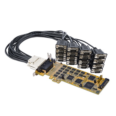 16-Port Low-Profile Serial Card - RS232 - PCI Express