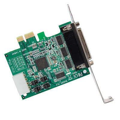 PCI Express Serial Card - 4 Port | 16950 UART | Includes Half