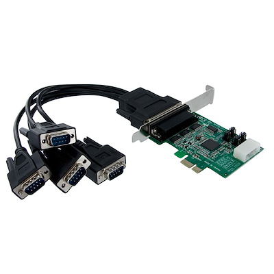 Discontinued and replaced by PEX4S953 - 4 Port Native PCI Express RS232 Serial Adapter Card with 16950 UART - PCIe RS232 Serial Card