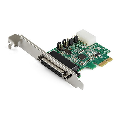 4-port PCI Express RS232 Serial Adapter Card - PCIe RS232 Serial Host Controller Card - PCIe to Serial DB9 Card - 16950 UART - Expansion Card - Windows/Linux