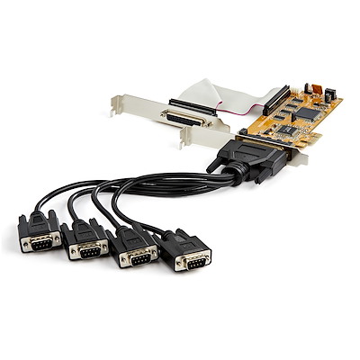 デスクトップPCI Expressの拡張カードスロット2基に8口のRS232シリアル