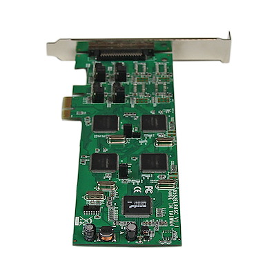 8 Port PCI Express (PCIe) RS-232/422/485 Serial Card - 4 x