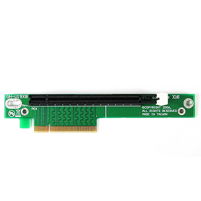 WLGQ Adaptateur PCI-E 8X mâle vers femelle Riser Card PCI-E 8X gauche 90 degrés