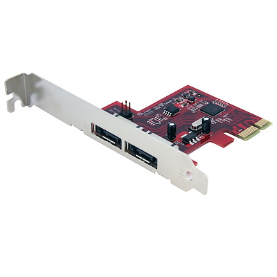 2 Port PCIe eSATA 6 Gbps Controller Card - SATA Controller Cards