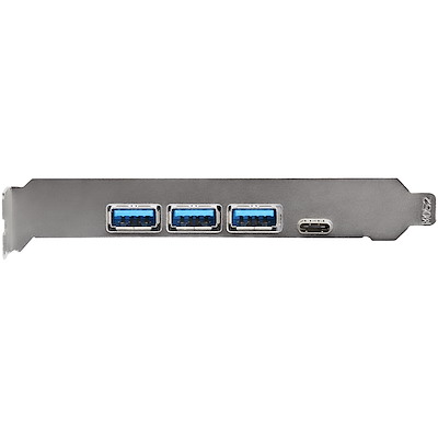4ポートUSB 3.1増設PCIeインターフェースカード 3ポート USB-A/ 1