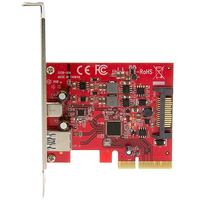 2-Port USB 3.1 (10Gbps) Card - 1x USB-C, 1x USB-A - PCIe