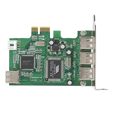 Scheda Di Espansione PCI-E A 4 Porte USB 3.0 TekRepublic – Perfetta Per PC Desktop, Inclusa Staffa Low Profile - Foto 4
