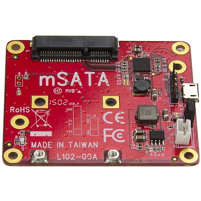 StarTech.com Convertisseur USB vers mSATA pour Raspberry Pi et les cartes  de développement - Adaptateur USB vers mini SATA - contrôleur de stockage -  M.2 Card - USB 2.0 - PIB2M21