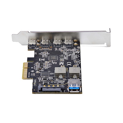 5-Port USB PCIe Card, USB 3.2 10Gbps, PCI Express Card with 4x USB