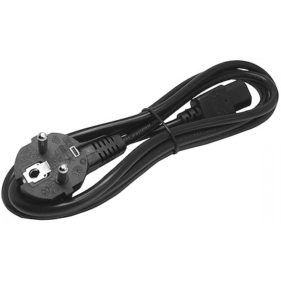 couleur noir PremiumCord kpspy Câble d'alimentation Y pour PC 230 V 50 30 cm câble d'alimentation PC3 broches 2 prises d'alimentation C13 câble d'alimentation avec angle de contact de protection 