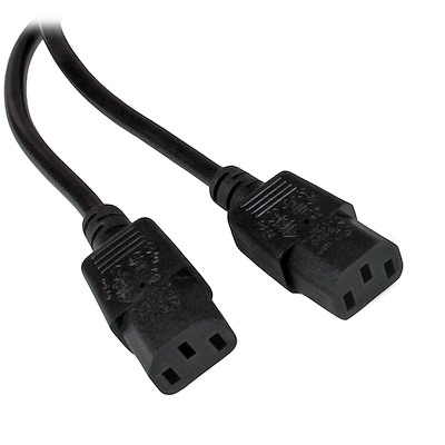 2m Mains Power Cable - BS-1363 to 2x C13 - Computer Power Cables ...