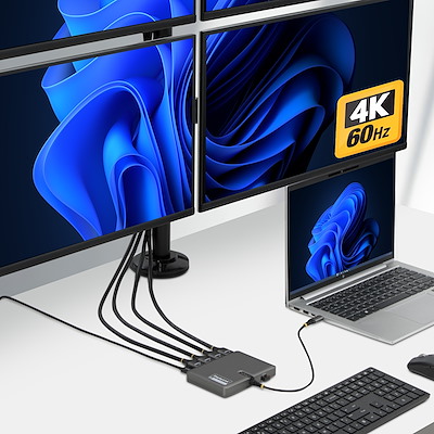 140W充電とUSB-A周辺機器接続に対応。業務を加速させる4画面対応ミニ