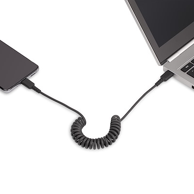 Captive Cable Retractable Sync Cable For Nexus One Coiled USB Charging & Data Cable ...