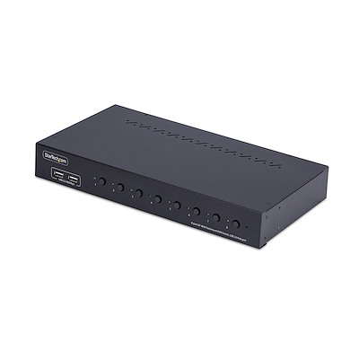 8-Port DisplayPort KVM Switch with 1U Rack Mount Kit, 4K 60Hz DP