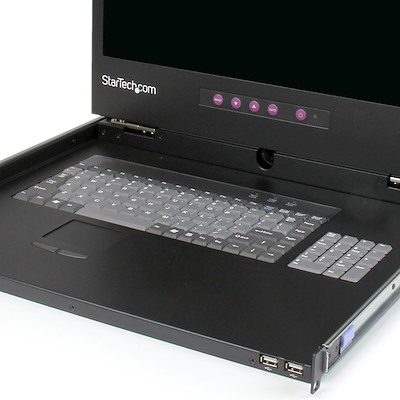 1U 17' 1080p LCD Rack Console w/ USB Hub - KVM Consoles - Rackmount ...