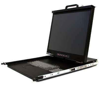 1U 20" High Resolution Folding Rackmount LCD Console for 19in Rack