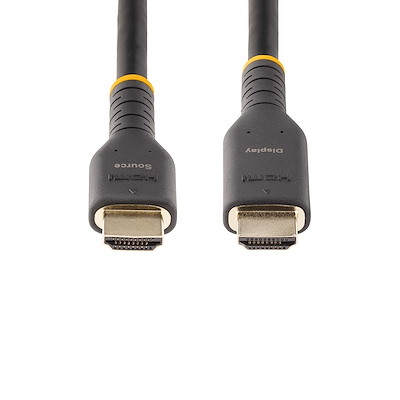StarTech.com Câble HDMI Actif de 10m avec Ethernet - HDMI 2.0 4K 60Hz UHD -  Cordon HDMI Robuste avec Fibre Aramide - Câble HDMI Haute Vitesse Durable
