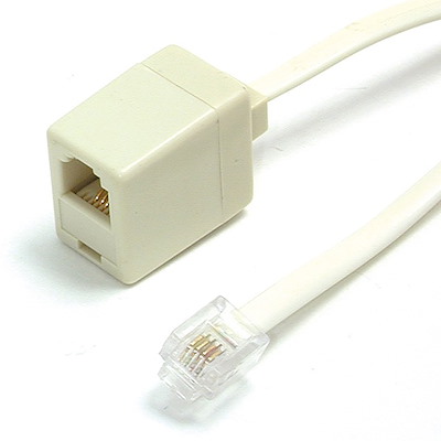 25 ft RJ11 Telephone Extension Cable