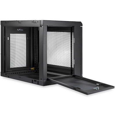 Navepoint Cassetto Rack 19" 1U Con Serratura E Chiavi - Profondità 35,6 Cm - Armadio Server/DJ - Nero