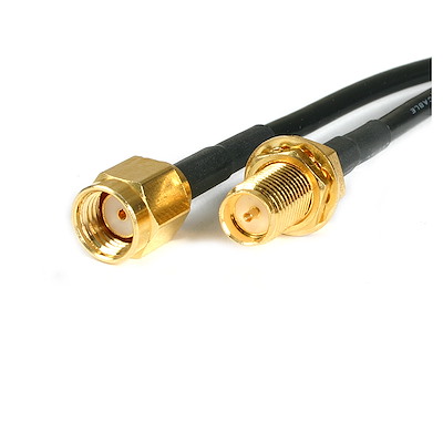 Coupling Nut Plug Jack Connector SMA Male to RP-SMA Female Adapter WiFi Antenna Coax Extension Cable for Wireless Router/Wi-Fi Antenna /Signal Booster/Radio/Extension Cable/FPV Drone 4Pack Modem 