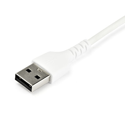 Cable USB - USB C 3A para carga rápida y transferencia de datos 2 m blanco
