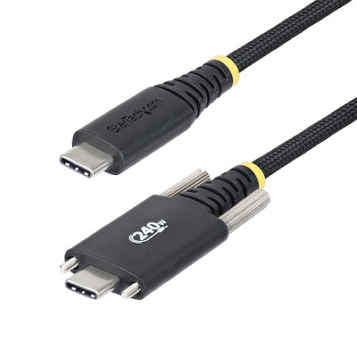 耐久性に優れ、安全な接続を維持するねじロック機能搭載のUSB-Cケーブル
