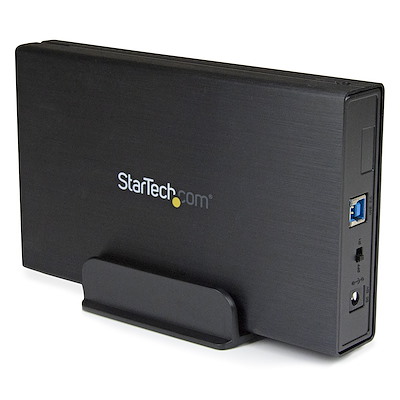 3.5in Black USB 3.0 External SATA III Hard Drive Enclosure with UASP for SATA 6 Gbps – Portable External HDD