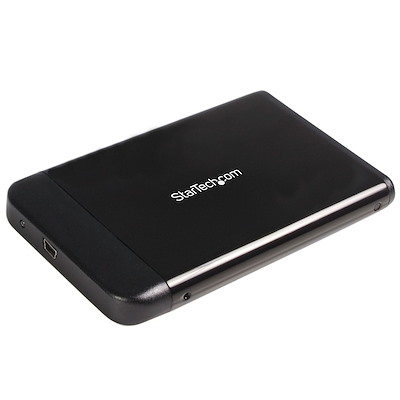 2,5" svart USB 2.0 kabinett för extern SATA-hårddisk