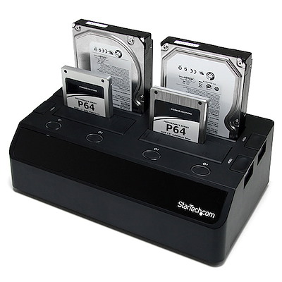 4-Bay Hard Drive Docking Station - eSATA | USB 2.0