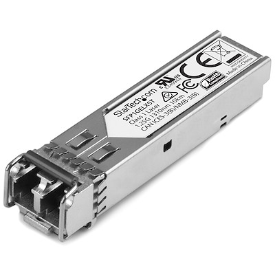 Gigabit glasvezel 1000Base-LX SFP ontvanger module - Juniper SFP-1GE-LX compatibel - SM LC - 10 km