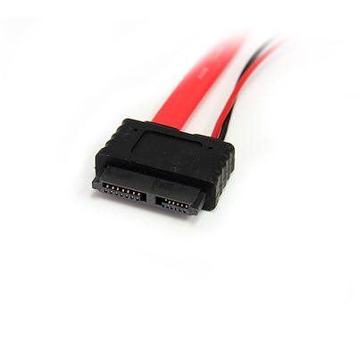 50cm Slimline SATA - シリアルATA変換ケーブル ペリフェラル電源