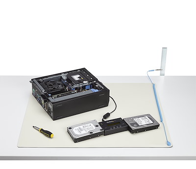 静電気除去マット／30cm x 46cm／取外し可能アースコード付き／ANSI