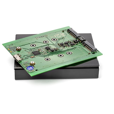 M.2 SSDデュアルスロットケース USB 3.1 Gen ２ RAID対応 - 外付け