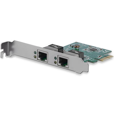2 Port Low Profile PCI Express Gigabit Ethernet Netzwerkkarte - PCIe Server Adapter
