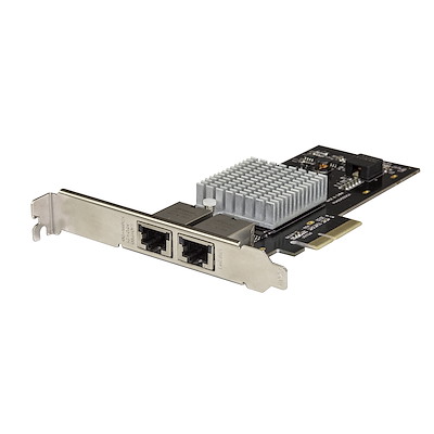 Dual Port 10G PCIe Network Adapter Card - Intel-X550AT 10GBASE-T & NBASE-T PCI Express Network Interface Adapter 10/5/2.5/1GbE Multi Gigabit Ethernet 5 Speed NIC LAN Card