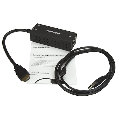 StarTech ST121HDBTL Extensor HDMI 4K HDBaseT a RJ45 Cat.5 Negro