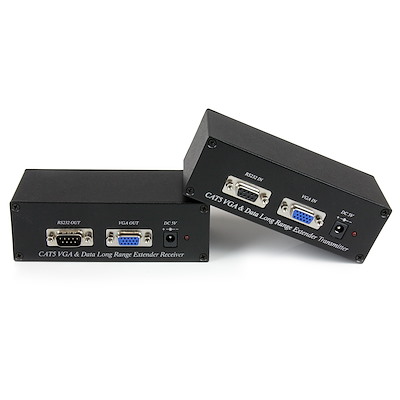 VGA Video Extender over Cat 5 with RS232