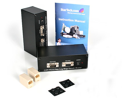 VGA over Cat 5 Video Extender with RS232