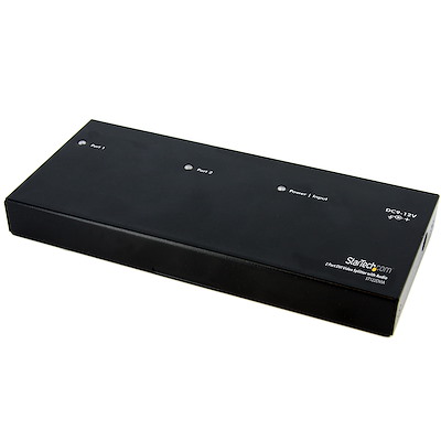 2 Port DVI Video Splitter with Audio